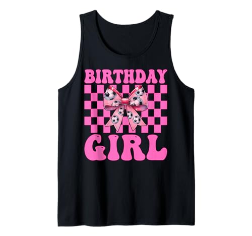 Geburtstag Mädchen Fußball Mädchen Fußball Mama Kokette Schleife Tank Top von Womens Coquette Bow Ribbon Soccer Player Gifts