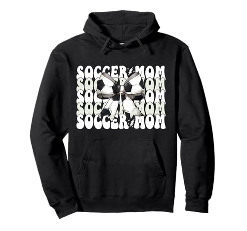 Soccer Mom Soccer Mama Muttertag Kokette Schleife Pullover Hoodie von Womens Coquette Bow Ribbon Soccer Player Gifts