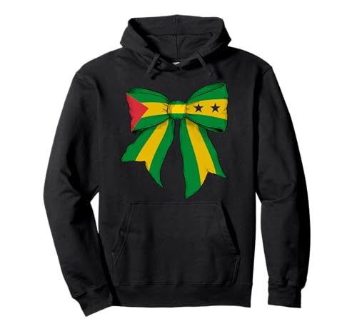Sao Tome und Principe São Toméan Pride Flagge Mädchen Kokette Pullover Hoodie Sao Tome und Principe São Toméan Pride Flagge Mädchen Kokette Pullover Hoodie von Womens Coquette Bow Sao Tome And Principe Gifts