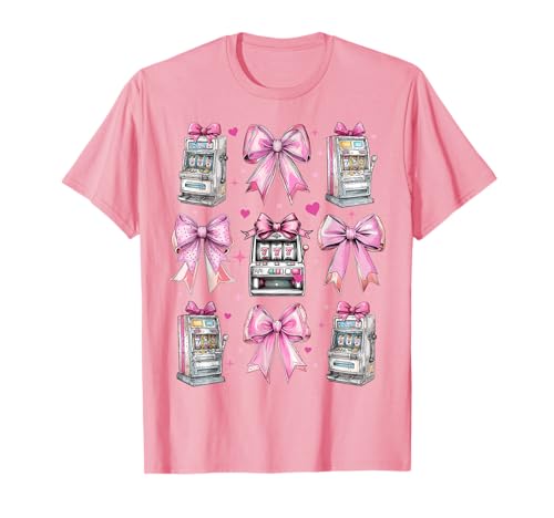 Spielautomat Gambling Gambler Las Vegas Girl Coquette Bow T-Shirt Spielautomat Gambling Gambler Las Vegas Girl Coquette Bow T-Shirt von Womens Coquette Bow Slot Machine Gambling Gifts