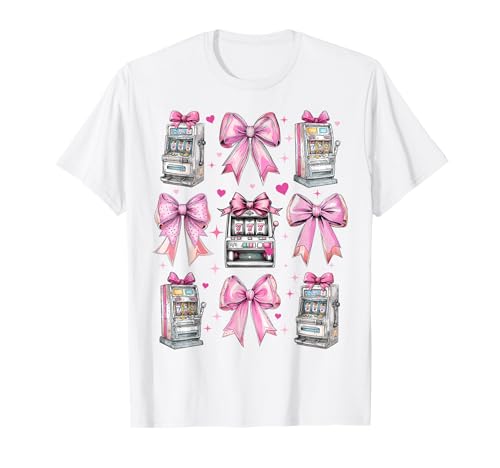 Spielautomat Gambling Gambler Las Vegas Girl Coquette Bow T-Shirt Spielautomat Gambling Gambler Las Vegas Girl Coquette Bow T-Shirt von Womens Coquette Bow Slot Machine Gambling Gifts