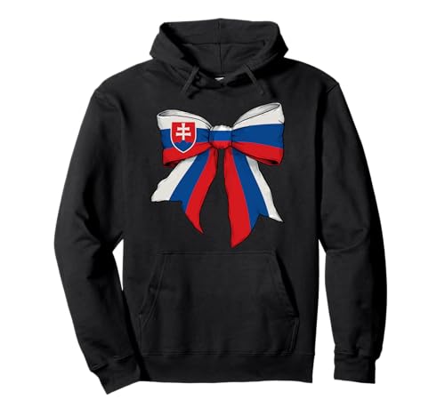 Slowakei Slowakei Pride Flagge Mädchen Kokette Schleife Band Pullover Hoodie von Womens Coquette Bow Slovakia Heritage Flag Gifts