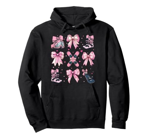 Snowboard Snowboard Snowboarder Girl Coquette Bow Pink Pullover Hoodie Snowboard Snowboard Snowboarder Girl Coquette Bow Pink Pullover Hoodie von Womens Coquette Bow Snowboarding Snowboard Gifts