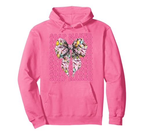 Seifenhersteller Seifenherstellung Seifenhändler Mädchen Kokette Schleife Rosa Pullover Hoodie Seifenhersteller Seifenherstellung Seifenhändler Mädchen Kokette Schleife Rosa Pullover Hoodie von Womens Coquette Bow Soap Maker Soap Making Gifts