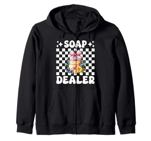 Seifenhändler Seifenherstellung Seifenmacher Mädchen Mama Kokette Schleife Kapuzenjacke Seifenhändler Seifenherstellung Seifenmacher Mädchen Mama Kokette Schleife Kapuzenjacke von Womens Coquette Bow Soap Making Soap Maker Gifts