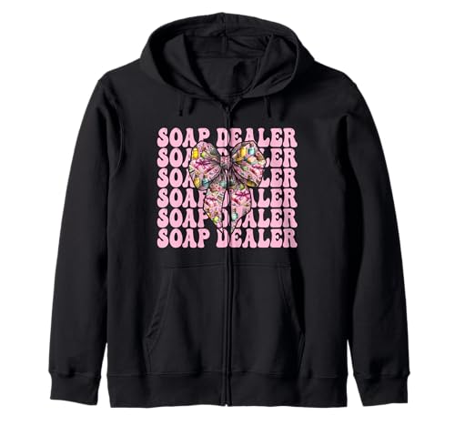 Seifenhändler Seifenherstellung Seifenmacher Mädchen Mama Kokette Schleife Kapuzenjacke Seifenhändler Seifenherstellung Seifenmacher Mädchen Mama Kokette Schleife Kapuzenjacke von Womens Coquette Bow Soap Making Soap Maker Gifts