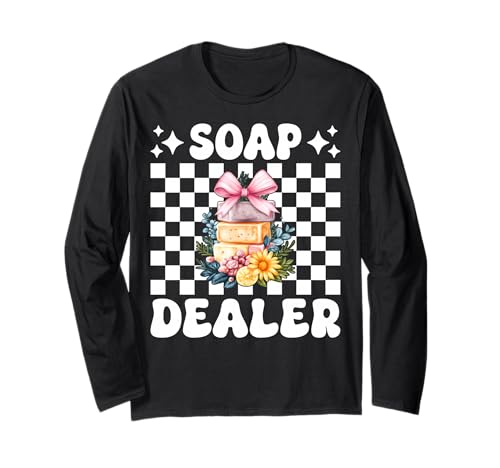 Seifenhändler Seifenherstellung Seifenmacher Mädchen Mama Kokette Schleife Langarmshirt Seifenhändler Seifenherstellung Seifenmacher Mädchen Mama Kokette Schleife Langarmshirt von Womens Coquette Bow Soap Making Soap Maker Gifts