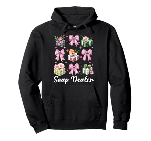 Seifenhändler Seifenherstellung Seifenmacher Mädchen Mama Kokette Schleife Pullover Hoodie Seifenhändler Seifenherstellung Seifenmacher Mädchen Mama Kokette Schleife Pullover Hoodie von Womens Coquette Bow Soap Making Soap Maker Gifts