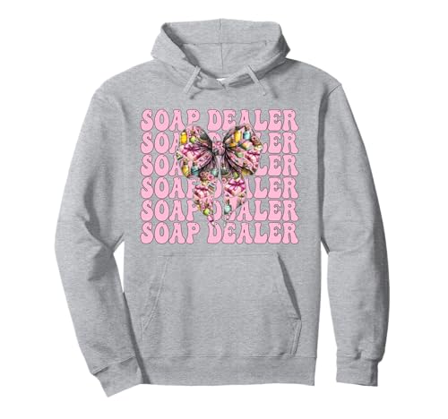 Seifenhändler Seifenherstellung Seifenmacher Mädchen Mama Kokette Schleife Pullover Hoodie Seifenhändler Seifenherstellung Seifenmacher Mädchen Mama Kokette Schleife Pullover Hoodie von Womens Coquette Bow Soap Making Soap Maker Gifts