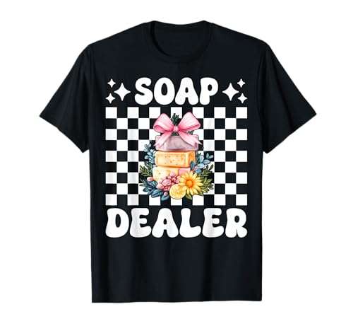 Seifenhändler Seifenherstellung Seifenmacher Mädchen Mama Kokette Schleife T-Shirt Seifenhändler Seifenherstellung Seifenmacher Mädchen Mama Kokette Schleife T-Shirt von Womens Coquette Bow Soap Making Soap Maker Gifts