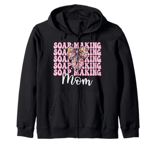 Seifenherstellung Mama Seifenbereiter Seifenhändler Mama Muttertag Kapuzenjacke Seifenherstellung Mama Seifenbereiter Seifenhändler Mama Muttertag Kapuzenjacke von Womens Coquette Bow Soap Making Soap Maker Gifts
