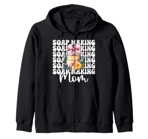 Seifenherstellung Mama Seifenbereiter Seifenhändler Mama Muttertag Kapuzenjacke Seifenherstellung Mama Seifenbereiter Seifenhändler Mama Muttertag Kapuzenjacke von Womens Coquette Bow Soap Making Soap Maker Gifts