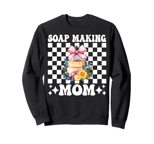Seifenherstellung Mama Seifenbereiter Seifenhändler Mama Muttertag Sweatshirt von Womens Coquette Bow Soap Making Soap Maker Gifts