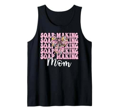 Seifenherstellung Mama Seifenbereiter Seifenhändler Mama Muttertag Tank Top Seifenherstellung Mama Seifenbereiter Seifenhändler Mama Muttertag Tank Top von Womens Coquette Bow Soap Making Soap Maker Gifts