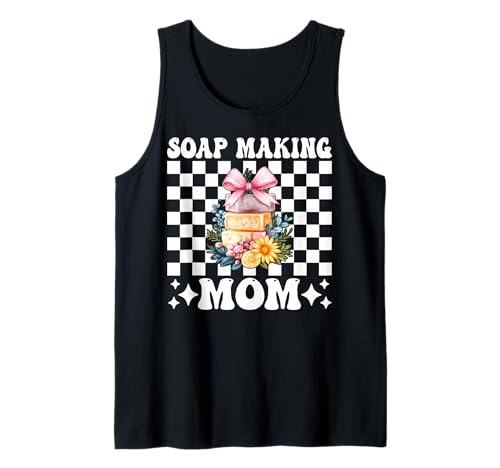 Seifenherstellung Mama Seifenbereiter Seifenhändler Mama Muttertag Tank Top Seifenherstellung Mama Seifenbereiter Seifenhändler Mama Muttertag Tank Top von Womens Coquette Bow Soap Making Soap Maker Gifts