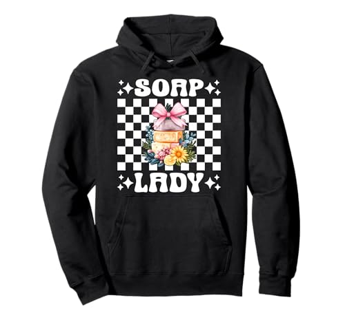 Soap Lady Seifenherstellung Seifenhersteller Seifenhändler Mädchen Mama Pullover Hoodie Soap Lady Seifenherstellung Seifenhersteller Seifenhändler Mädchen Mama Pullover Hoodie von Womens Coquette Bow Soap Making Soap Maker Gifts