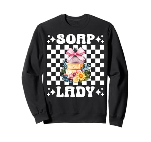 Soap Lady Seifenherstellung Seifenhersteller Seifenhändler Mädchen Mama Sweatshirt Soap Lady Seifenherstellung Seifenhersteller Seifenhändler Mädchen Mama Sweatshirt von Womens Coquette Bow Soap Making Soap Maker Gifts