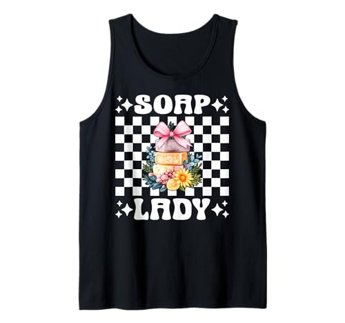 Soap Lady Seifenherstellung Seifenhersteller Seifenhändler Mädchen Mama Tank Top Soap Lady Seifenherstellung Seifenhersteller Seifenhändler Mädchen Mama Tank Top von Womens Coquette Bow Soap Making Soap Maker Gifts