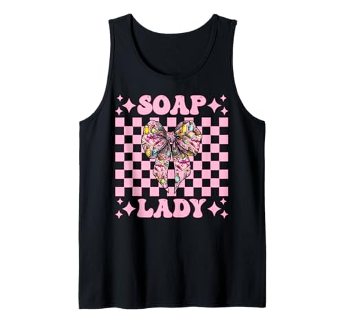 Soap Lady Seifenherstellung Seifenhersteller Seifenhändler Mädchen Mama Tank Top Soap Lady Seifenherstellung Seifenhersteller Seifenhändler Mädchen Mama Tank Top von Womens Coquette Bow Soap Making Soap Maker Gifts