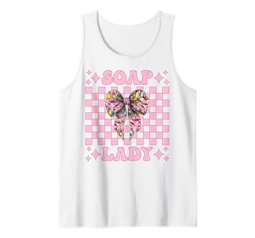 Soap Lady Seifenherstellung Seifenhersteller Seifenhändler Mädchen Mama Tank Top Soap Lady Seifenherstellung Seifenhersteller Seifenhändler Mädchen Mama Tank Top von Womens Coquette Bow Soap Making Soap Maker Gifts