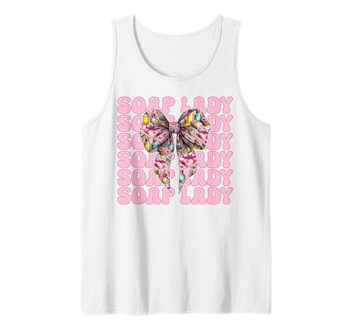 Soap Lady Seifenherstellung Seifenhersteller Seifenhändler Mädchen Mama Tank Top Soap Lady Seifenherstellung Seifenhersteller Seifenhändler Mädchen Mama Tank Top von Womens Coquette Bow Soap Making Soap Maker Gifts
