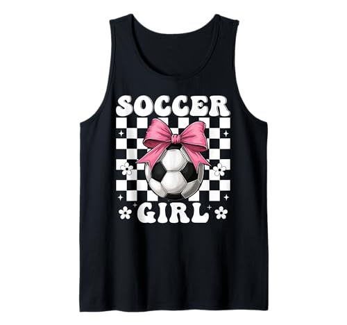 Fußball Mädchen Fußball Mama Kokette Tank Top Fußball Mädchen Fußball Mama Kokette Tank Top von Womens Coquette Bow Soccer Player Gifts
