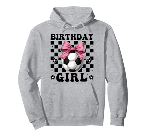 Geburtstag Mädchen Fußball Mädchen Fußball Mama Kokette Schleife Pullover Hoodie Geburtstag Mädchen Fußball Mädchen Fußball Mama Kokette Schleife Pullover Hoodie von Womens Coquette Bow Soccer Player Gifts