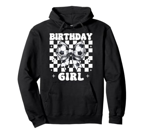 Geburtstag Mädchen Fußball Mädchen Kokette Schleife Pullover Hoodie Geburtstag Mädchen Fußball Mädchen Kokette Schleife Pullover Hoodie von Womens Coquette Bow Soccer Player Gifts