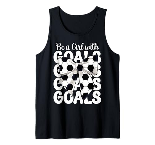 Soccer Girl Coquette Sei ein Mädchen mit Toren Tank Top Soccer Girl Coquette Sei ein Mädchen mit Toren Tank Top von Womens Coquette Bow Soccer Player Gifts