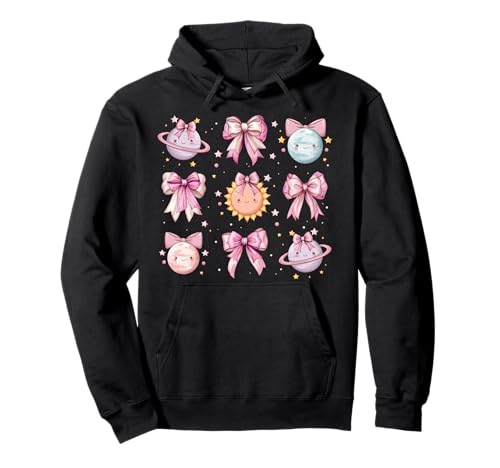 Sonnensystem Astrologie Planeten Mädchen Kokette Schleife Rosa Pullover Hoodie Sonnensystem Astrologie Planeten Mädchen Kokette Schleife Rosa Pullover Hoodie von Womens Coquette Bow Solar System Astrology Gifts