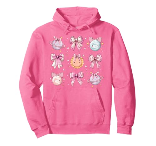 Sonnensystem Astrologie Planeten Mädchen Kokette Schleife Rosa Pullover Hoodie Sonnensystem Astrologie Planeten Mädchen Kokette Schleife Rosa Pullover Hoodie von Womens Coquette Bow Solar System Astrology Gifts
