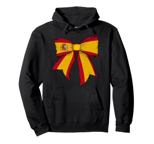 Spanien Spanien Pride Flagge Mädchen Kokette Schleife Band Pullover Hoodie Spanien Spanien Pride Flagge Mädchen Kokette Schleife Band Pullover Hoodie von Womens Coquette Bow Spain Heritage Flag Gifts
