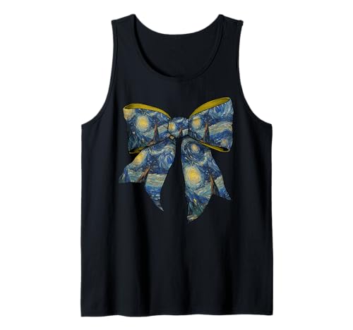Sternennacht Van Gogh Gemälde Mädchen Kokette Schleife Tank Top Sternennacht Van Gogh Gemälde Mädchen Kokette Schleife Tank Top von Womens Coquette Bow Starry Night Van Gogh Gifts