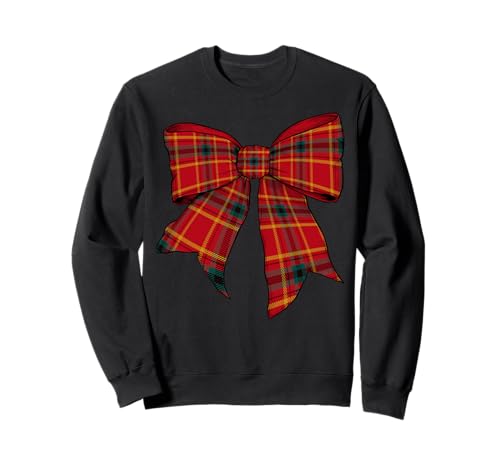 Stewart Schottenkaro Schottenkaro Mädchen Kokette Schleife Sweatshirt von Womens Coquette Bow Stewart Tartan Plaid Gifts