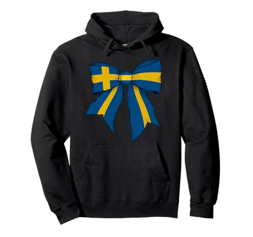 Schweden Schwede Pride Flagge Mädchen Kokette Schleife Band Pullover Hoodie Schweden Schwede Pride Flagge Mädchen Kokette Schleife Band Pullover Hoodie von Womens Coquette Bow Sweden Heritage Flag Gifts