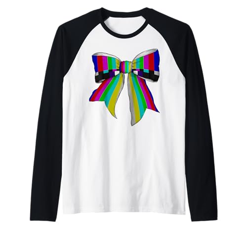 TV-Testmuster Kinematographie Kameramann Mädchen Kokette Raglan von Womens Coquette Bow TV Test Pattern Gifts
