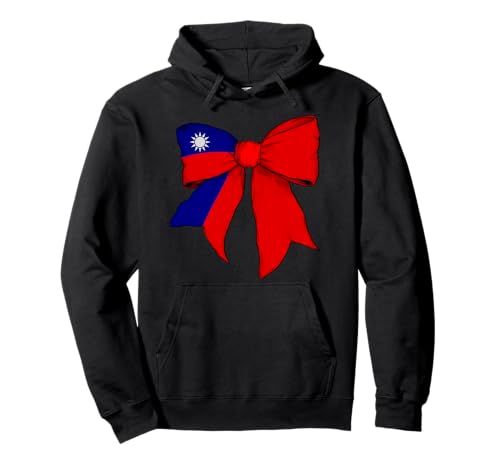 Taiwan Taiwanesische Stolz Flagge Mädchen Kokette Schleife Band Pullover Hoodie Taiwan Taiwanesische Stolz Flagge Mädchen Kokette Schleife Band Pullover Hoodie von Womens Coquette Bow Taiwan Heritage Flag Gifts