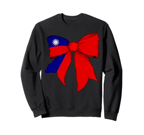 Taiwan Taiwanesische Stolz Flagge Mädchen Kokette Schleife Band Sweatshirt Taiwan Taiwanesische Stolz Flagge Mädchen Kokette Schleife Band Sweatshirt von Womens Coquette Bow Taiwan Heritage Flag Gifts