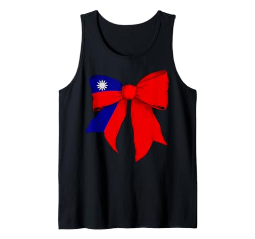 Taiwan Taiwanesische Stolz Flagge Mädchen Kokette Schleife Band Tank Top Taiwan Taiwanesische Stolz Flagge Mädchen Kokette Schleife Band Tank Top von Womens Coquette Bow Taiwan Heritage Flag Gifts