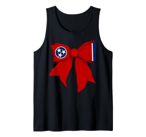 Kokettenschleifenband mit Flagge des Bundesstaates Tennessee für Mädchen Tank Top Kokettenschleifenband mit Flagge des Bundesstaates Tennessee für Mädchen Tank Top von Womens Coquette Bow Tennessee Heritage Flag Gifts