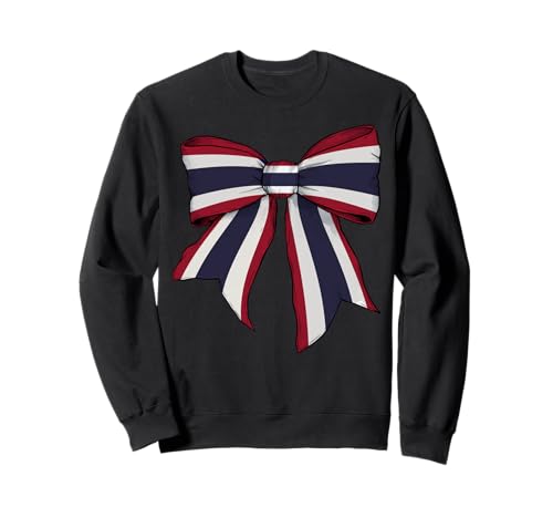 Schleifenband mit thailändischer Flagge für Mädchen Sweatshirt Schleifenband mit thailändischer Flagge für Mädchen Sweatshirt von Womens Coquette Bow Thailand Heritage Flag Gifts