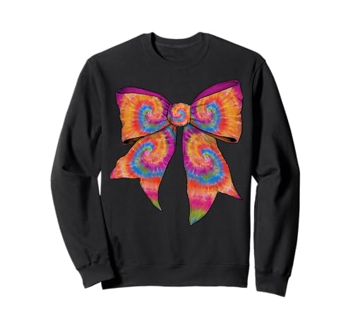 Batikschleife, Regenbogen-Wirbel-Design, Hippie-Mädchen, Kokette Sweatshirt Batikschleife, Regenbogen-Wirbel-Design, Hippie-Mädchen, Kokette Sweatshirt von Womens Coquette Bow Tie Dye Rainbow Swirl Gifts