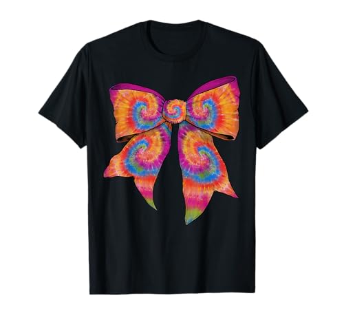 Batikschleife, Regenbogen-Wirbel-Design, Hippie-Mädchen, Kokette T-Shirt Batikschleife, Regenbogen-Wirbel-Design, Hippie-Mädchen, Kokette T-Shirt von Womens Coquette Bow Tie Dye Rainbow Swirl Gifts