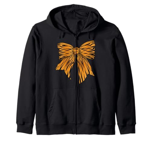 Tiger Streifen Tier Muster Halloween Kostüm Mädchen Kokette Kapuzenjacke Tiger Streifen Tier Muster Halloween Kostüm Mädchen Kokette Kapuzenjacke von Womens Coquette Bow Tiger Stripes Gifts