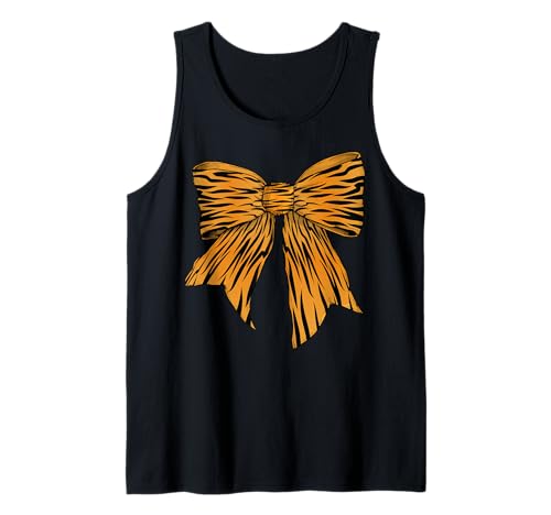 Tiger Streifen Tier Muster Halloween Kostüm Mädchen Kokette Tank Top Tiger Streifen Tier Muster Halloween Kostüm Mädchen Kokette Tank Top von Womens Coquette Bow Tiger Stripes Gifts