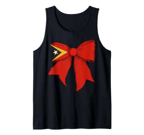 Osttimor Osttimor Pride Girl Coquette Bow Tank Top von Womens Coquette Bow Timor-Leste Heritage Gifts