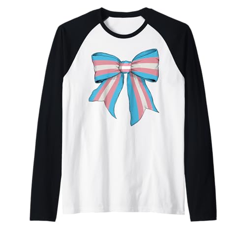 Transgender Pride Transflag LGBTQ Coquette Bow für Mädchen Raglan Transgender Pride Transflag LGBTQ Coquette Bow für Mädchen Raglan von Womens Coquette Bow Transgender Pride LGBTQ Gifts