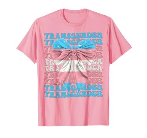 Transgender Trans Pride LGBTQ-Mädchen, Kokettenschleifenband T-Shirt Transgender Trans Pride LGBTQ-Mädchen, Kokettenschleifenband T-Shirt von Womens Coquette Bow Transgender Trans LGBTQ Gifts