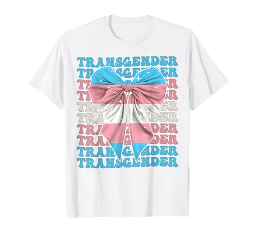 Transgender Trans Pride LGBTQ-Mädchen, Kokettenschleifenband T-Shirt Transgender Trans Pride LGBTQ-Mädchen, Kokettenschleifenband T-Shirt von Womens Coquette Bow Transgender Trans LGBTQ Gifts