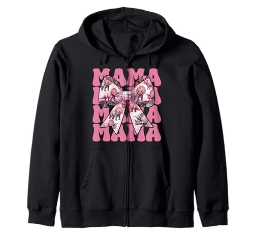 Mama Triceratops Dinosaurier Mama Muttertag Kokette Schleife Kapuzenjacke Mama Triceratops Dinosaurier Mama Muttertag Kokette Schleife Kapuzenjacke von Womens Coquette Bow Triceratops Dinosaur Gifts